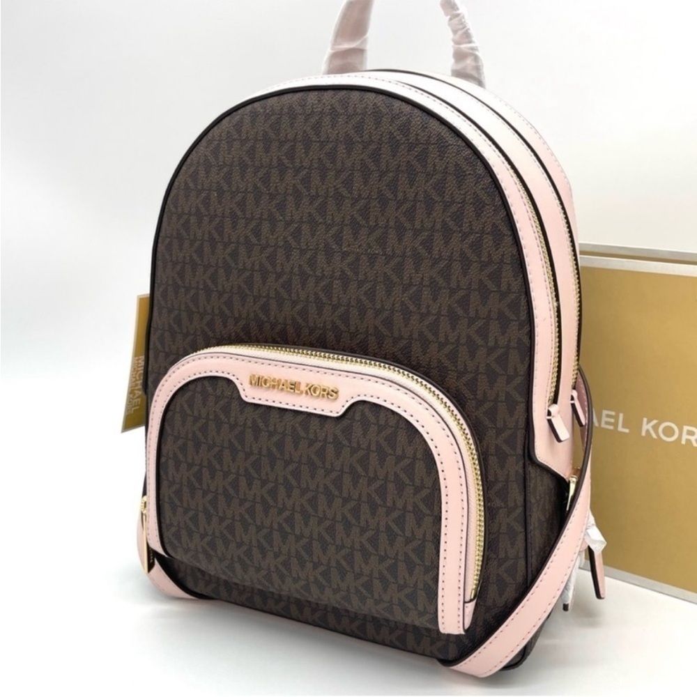 Michael Kors Medium Jaycee Zip Packet
Backpack Brown/Light Pink - Picture 9 of 10